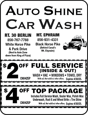 Auto Shine Car Wash — Coffee News advertisement