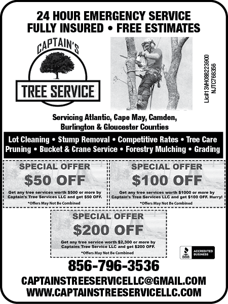 Captain's Tree Service, LLC — Coffee News advertisement