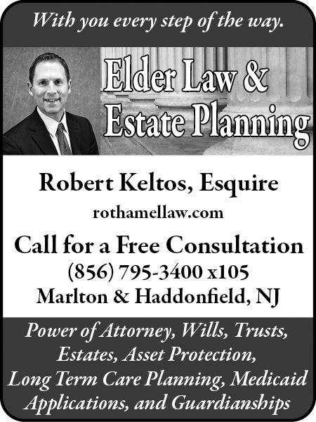 Robert Keltos, Esquire — Elder Law & Estate Planning — Coffee News advertisement