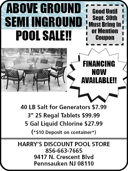 Harry's Discount Pool Store — Coffee News advertisement