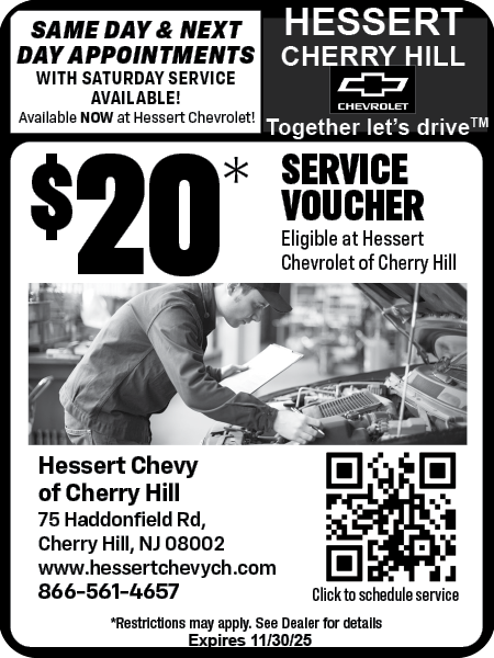 Hessert Chevrolet of Cherry Hill — Coffee News advertisement