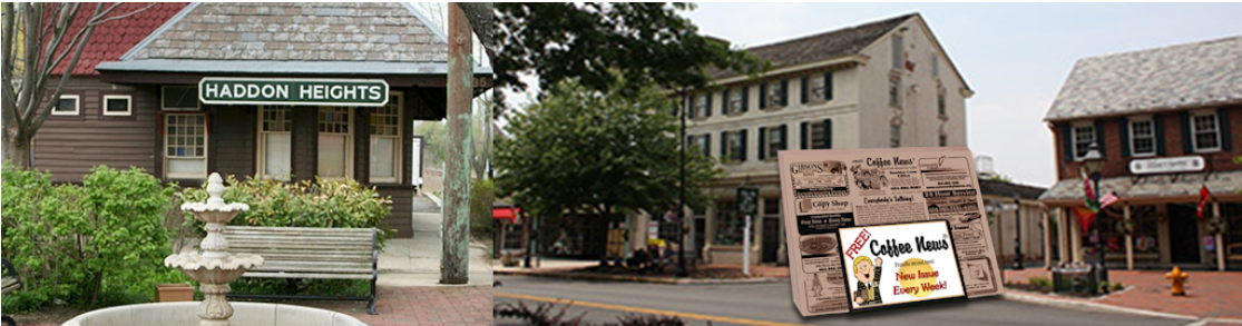 Haddon Heights station & a Coffee News issue on display