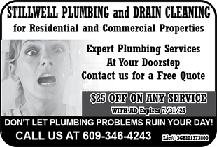 Stillwell Plumbing & Drain Cleaning — Coffee News advertisement
