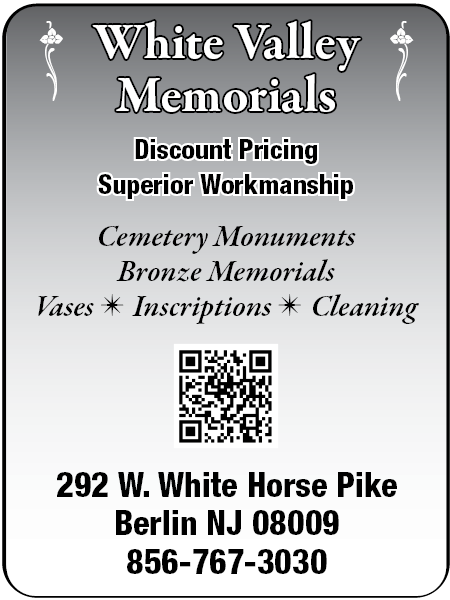 White Valley Memorials — Coffee News featured advertisement